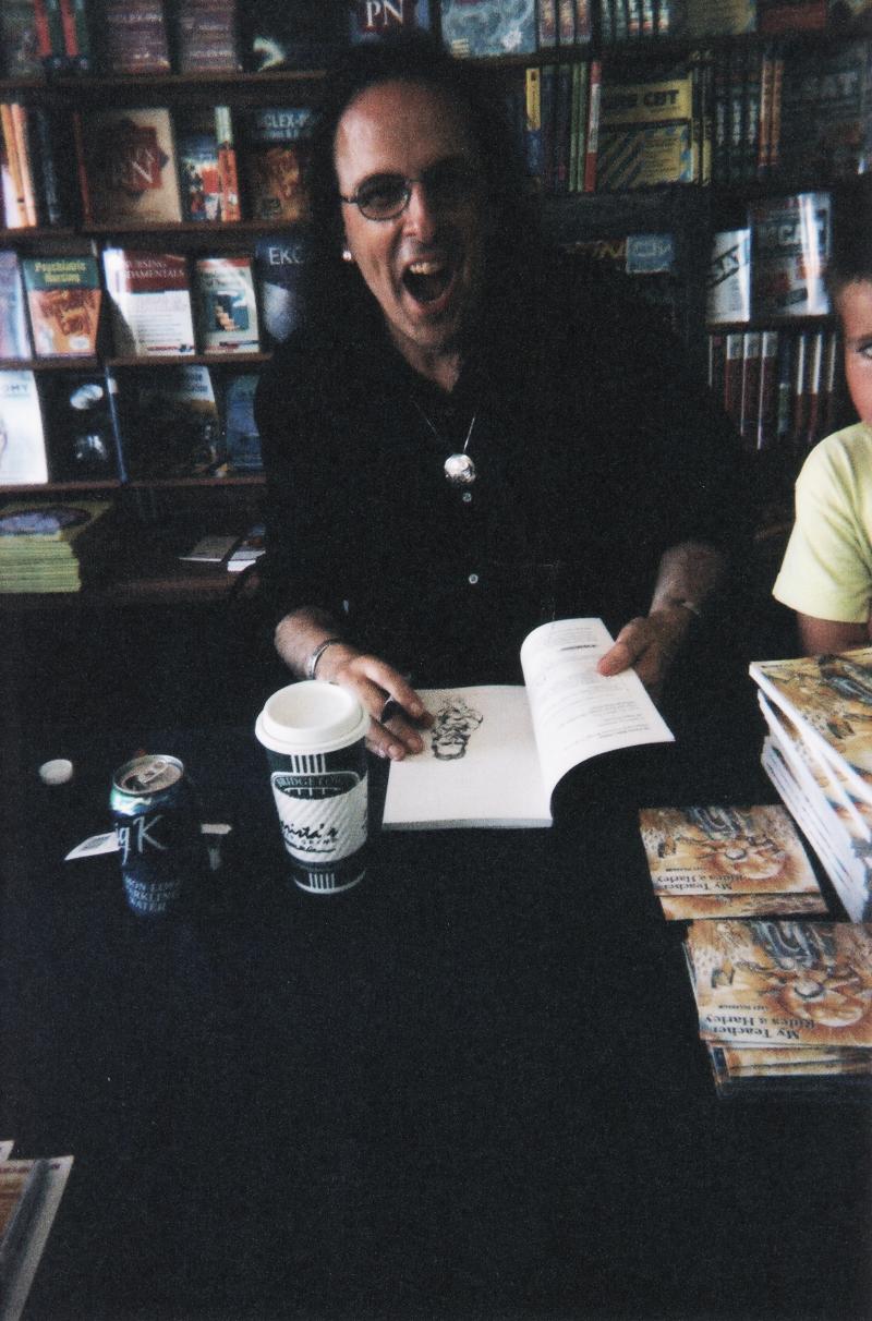 Gary doing author visit/book signing at UNK in Kearney, Nebraksa