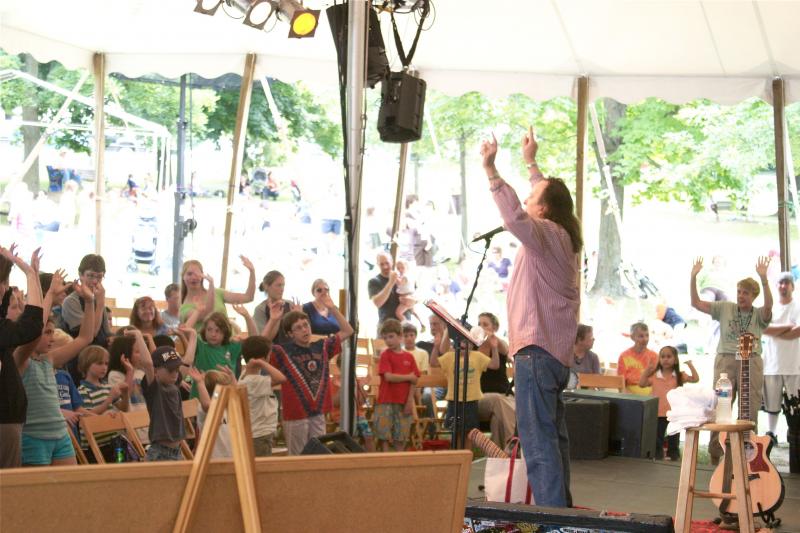 Gary performing at the Middlebury Festival-on-the-Green